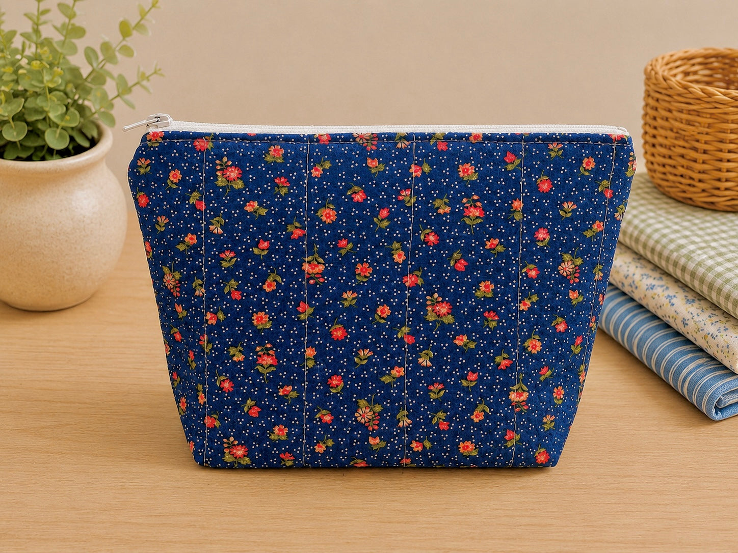 Dainty Flowers Zip Pouch