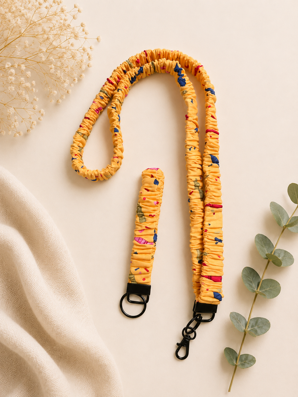 Crayon Scrunchie Lanyard