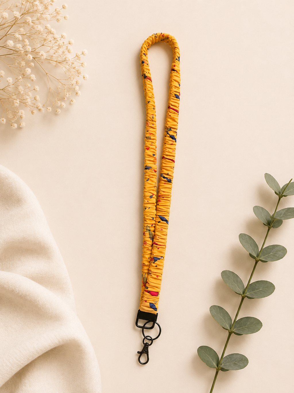 Crayon Scrunchie Lanyard