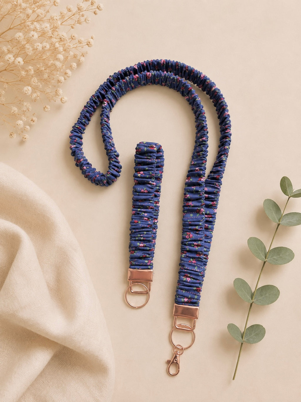 Dainty Flower Scrunchie Lanyard