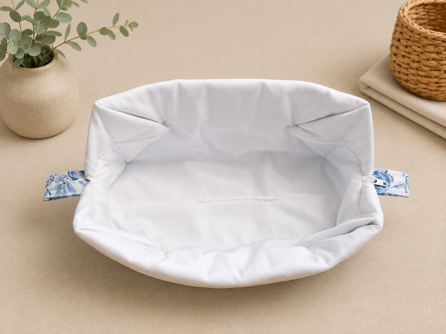 Blue Flower Boxy Bag