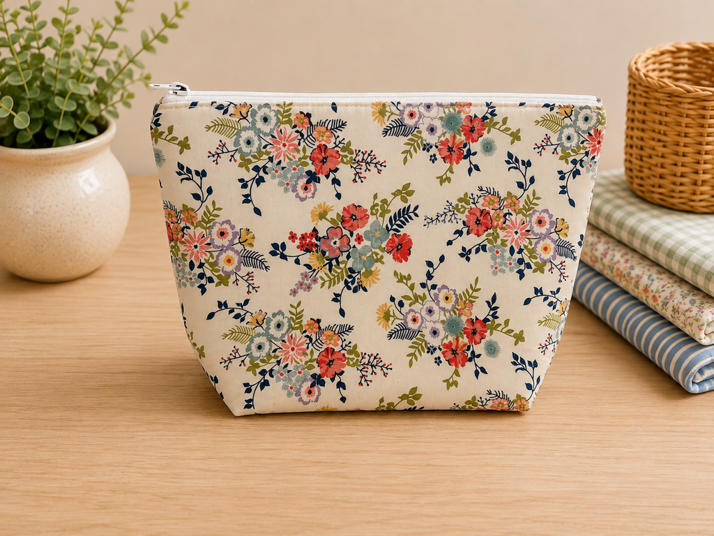 Flower Bouquet Zip Pouch