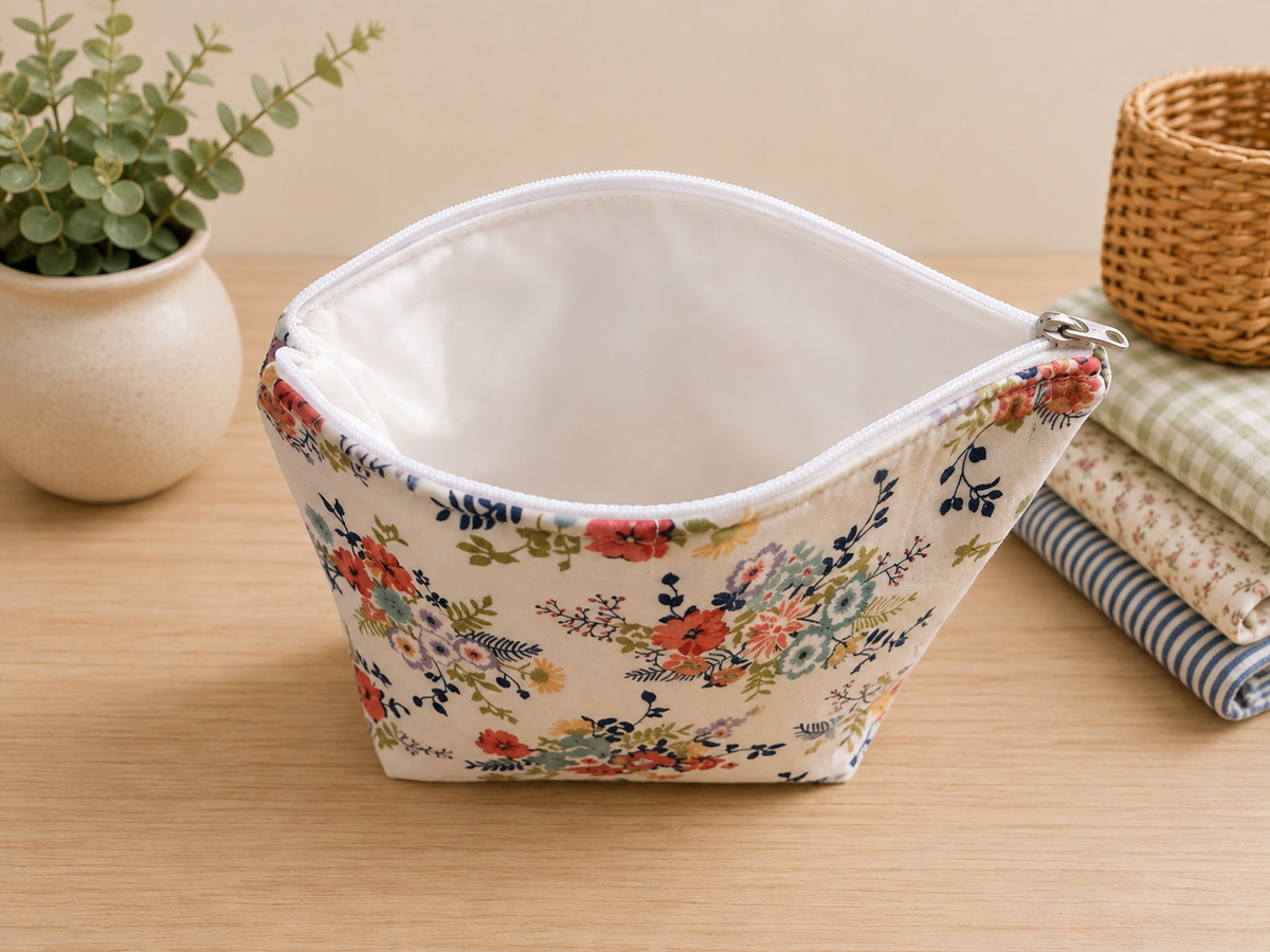 Flower Bouquet Zip Pouch